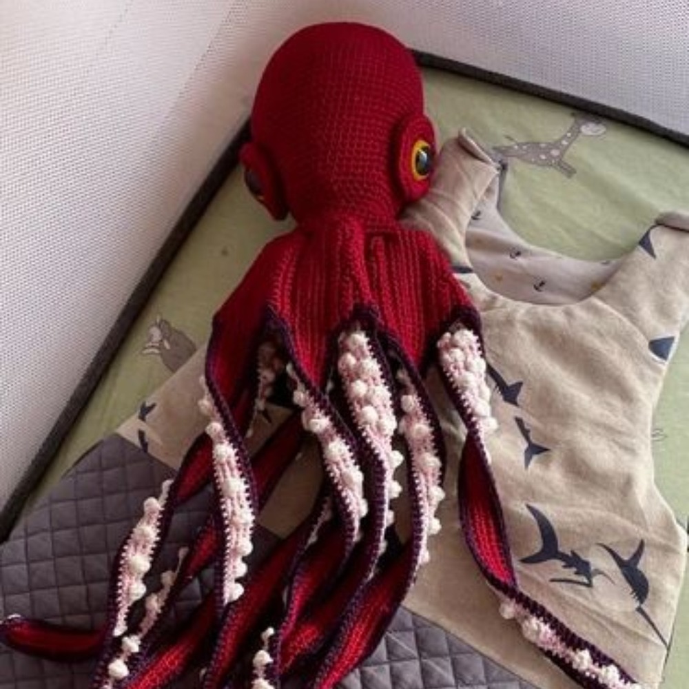 Cotton Octopus Toy Handmade